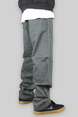 360 Threesixty lose Baggy Fit Chino Arbeit Skatehose Hose anthrazit 90er