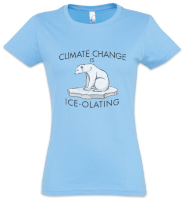 Climate Change Is Ice-Olating Damen T-Shirt Save The World Green Global Warming