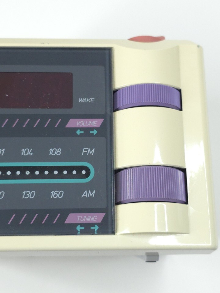 P'Jammer Alarm Clock Radio GE 74607WHA 1980’s Vintage With Earbuds! eBay
