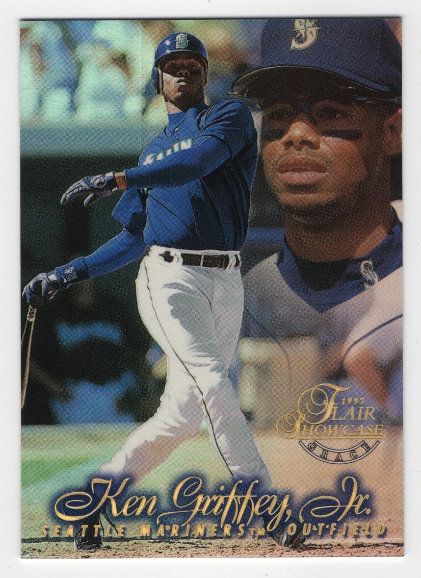 FILA ? 1997 FLAIR SHOWCASE ROW 1 # 24 KEN GRIFFEY JR HALL OF FAMER SUPER SHORT PRINT