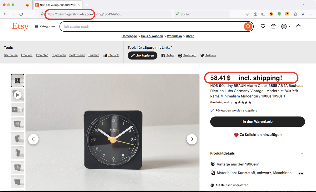 NOS 90s tiny BRAUN Alarm Clock 3855 AB 1A Bauhaus Dietrich NOS 90s tiny BRAUN Alarm Clock 3855 AB 1A Bauhaus Dietrich