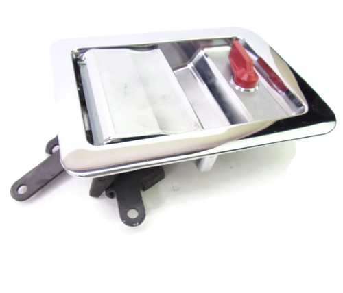 Chrome Paddle Handle with Red Thumb Latch Flush Mount 13Z-20682-01 - Bild 5 von 7