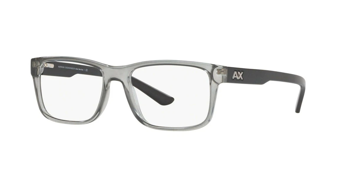 A X Armani Exchange Men s AX3016 Square Prescription Transparent