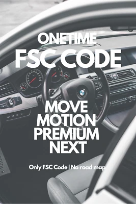 Original BMW ONLY FSC Code Move Motion Premium Next 2023 - 2024 - 2025 | SIN MAPA - Imagen 1 de 3