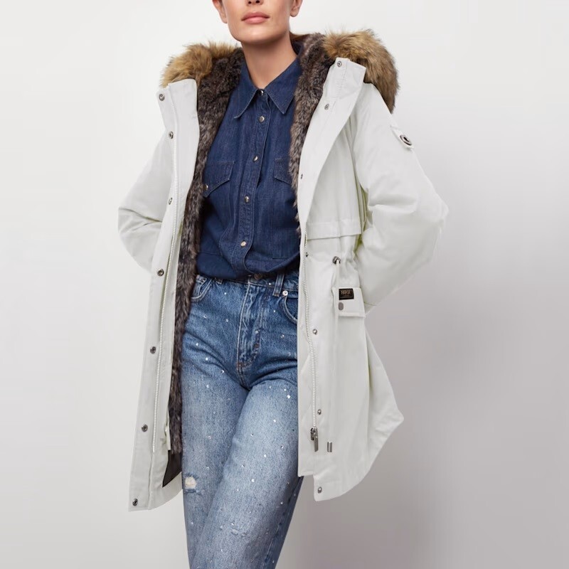 PARKA LONDON Caversham Faux Fur Parka Two in One Coat