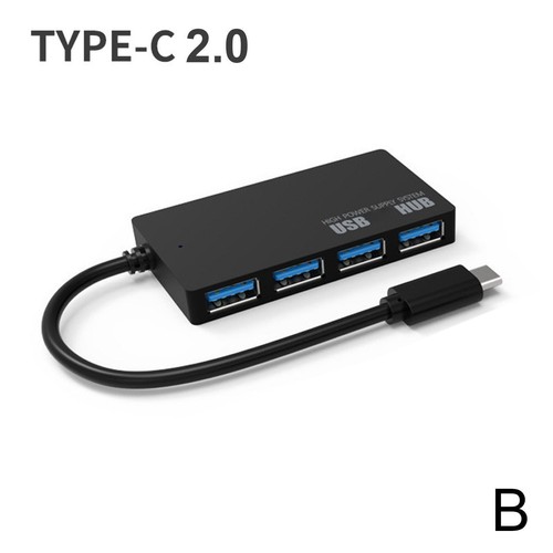 Hub de 4 puertos USB 3.0 adaptador de alta velocidad computadoras de escritorio múltiples portátiles NUEVO divisor 2025 - Imagen 7 de 9