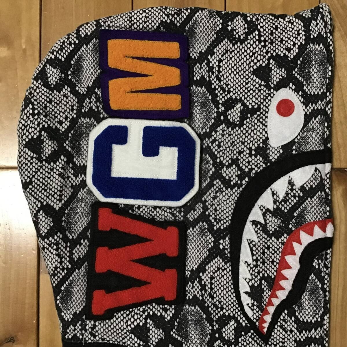 2013 BAPE Snake shark full zip hoodie a bathing ape NIGO Size M | eBay
