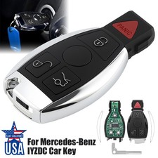 4 Button Uncut Flip Remote Key Complete Board Full Function Car Key Replacement