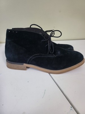 Womens Shoes Hush Puppies size 9 Black Suede  Ankle Boots