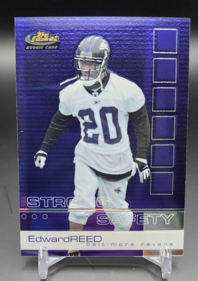 2002 Topps Finest Ed Reed RC #109 Ravens Rookie Hall of Fame
