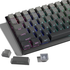 XVX PBT Keycaps - Side Printed Keycaps 60 65 75 100 Percent, Double Shot Shin...