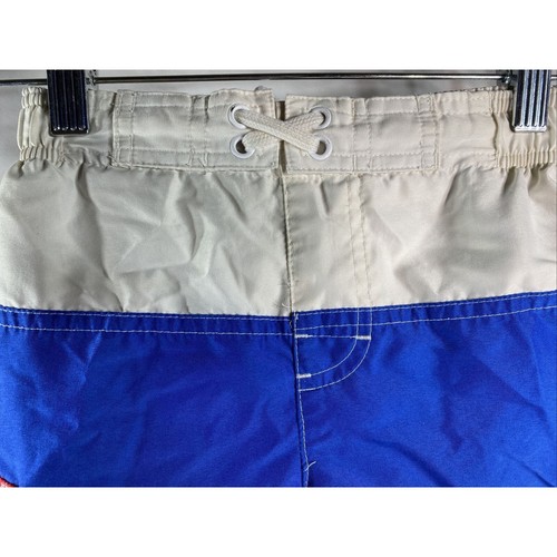 Vintage Old School OP Ocean Pacific Swim Trunks Shorts Little Boys size XS 4/5 - Picture 2 of 7