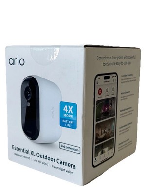 NEW Arlo Essential XL 1080p IndoorOutdoor Wireless Spotlight Surveillance Camera