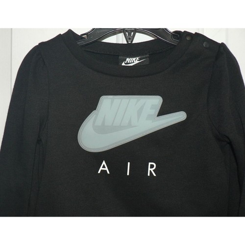 Nike Air Toddler Crew Neck Long Sleeve Sweatshirt in Carbon Heather 24 Months - Picture 6 of 8