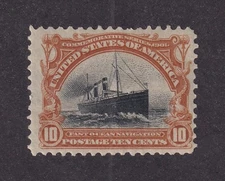 MATT'S STAMPS SCOTT #299 PAN-AMERICAN EXPO OF 1901, 10-CENT ISSUE, MH CV$115