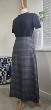 Rita Ora midaxi tartan kilt skirt Sz 16