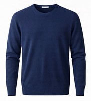 Herren Pullover Aus Kaschmir Und Merinowolle Merino M Blau 108