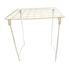 LockerMate Extra Tall Stac-A-Shelf Stackable Wire Locker Shelf White