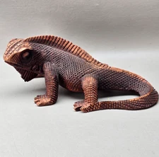 Wooden Carved Iguana