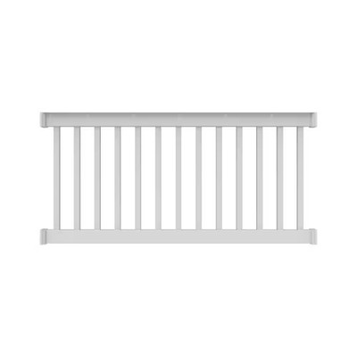 Finyl Line 6 Ft. X 36 In. H Deck Top Level Rail Kit in White