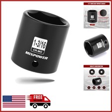 Shallow Impact Socket 1-316 For 12 Drive Tools Chrome Moly Steel