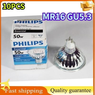 10PCS Philips MR16 12V50W GU5.3 36° light essential Dichroic reflector