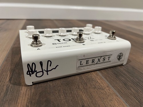 Alex Lifeson RUSH Hand Signed Autographed IK Multimedia TONEX Pedal 2112