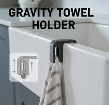 Belfast Butler Sink Hand Tea Towel Gravity holder Kitchen Bathroom