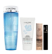 Lancome Bi-Facil Eye Makeup Remover 4.2 Oz Cleanser & Hypnose Mascara 3-Pc Set