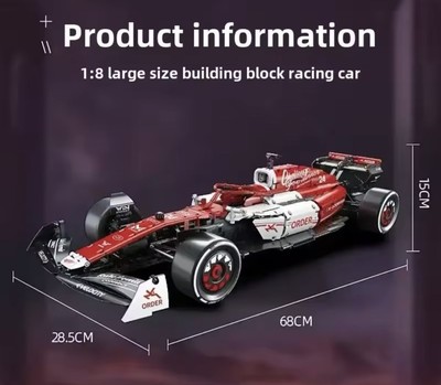 Machine Player Alpha Romeo Formel 1 Team Rennwagen Baustein