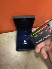 Moissanite  Silver Engagement Ring