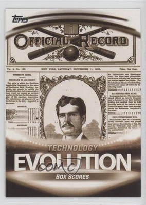 2019 Topps Evolution Of: Technology Box Scores MLB At Bat App #ET-4 4o6
