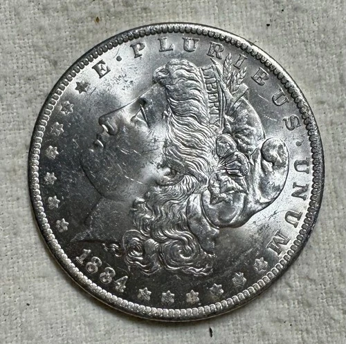 1884 O Morgan Silver Dollar - New Orleans Mint - Uncirculated - Morgan Silver $1