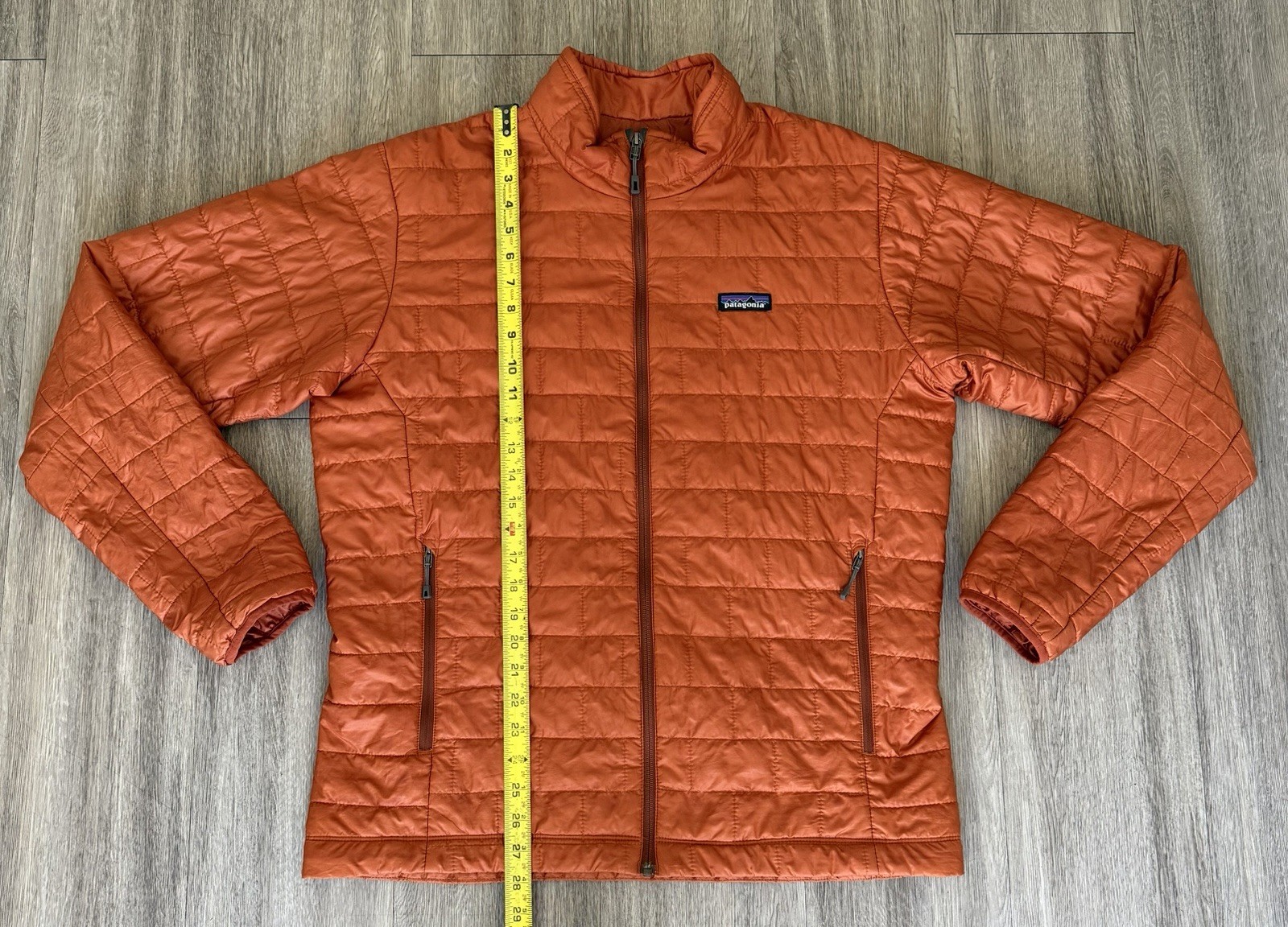Patagonia Nano Puff Jacket Mens Large Orange Puffer Coat Excellent Condition thumbnail 5