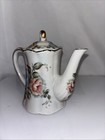 Vintage Lefton Magnolia Porcelain Tea/ Coffee Pot Hand Painted Floral Design  — photo 4