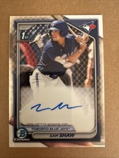2024 Bowman Chrome Sam Shaw 1st Chrome Prospect Auto #CPA-SS Toronto Blue Jays