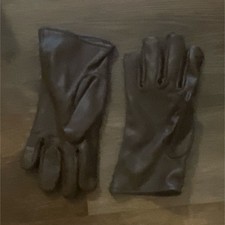 Unwrapped, Inc. Brown Sheepskin Leather Lined Wrist Driving Gloves, Medium