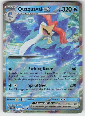 Quaquaval ex 052/193 Double Rare SV02: Paldea Evolved | eBay