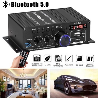 800W Bluetooth Mini Verstärker HiFi Power Audio Bass AMP UB D MP3 FM AutoH 12V