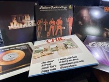 Lot 6 Soul Funk R&B Vinyl LPs Chic Le Freak Etta James Isley Brothers Commodores