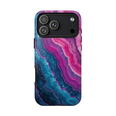 Phone Ink - iPhone | Galaxy | Pixel Case - Pink Turquoise Blue Geode Marble