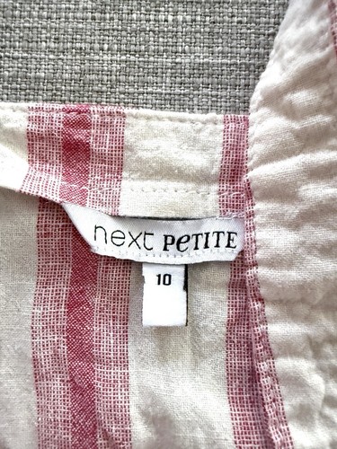 Next tunic top, summer camisole linen blend size uk10 petite - Picture 4 of 8