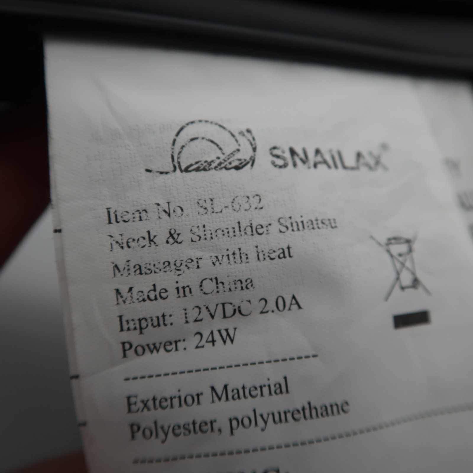 Snailax Shiatsu Neck and Shoulder Massager - Back Massager with Heat