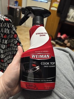 Weiman Cook Top Daily Cleaner Trigger Spray Bottle Streak Free Shine 12 Fl Oz 