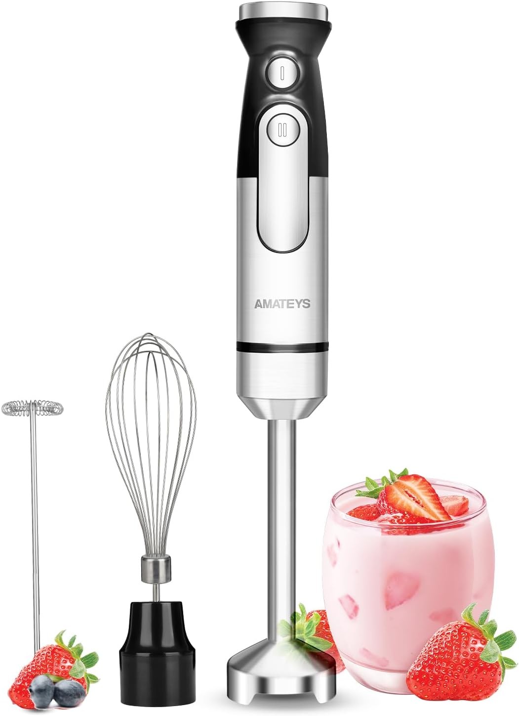 Immersion Blender Handheld,700W Hand Mixer Infinitely Variable