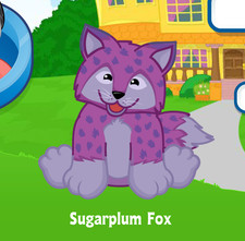 Webkinz Sugarplum Fox Virtual PET Adoption Code Only Messaged Webkinz Purple Fox