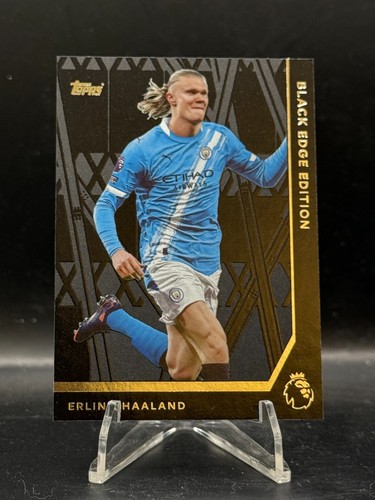 2025-26 Topps Premier League – Erling Haaland BE-28 Black Edge Man City