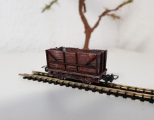H0e Schmalspurbahn Feldbahn einfache kleine Transportlore gealtert