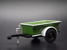 1/4 TON CARGO TRAILER GREEN w HITCH 1:64 SCALE COLLECTIBLE DIORAMA MODEL CAR