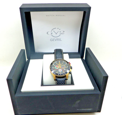 Men's Gevril GV2 Limited Edition Scuderia Multi-Function Chrono Watch (9922)